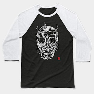 Skull 3 Baseball T-Shirt